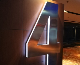 汕头市双面不锈钢LED侧发光字